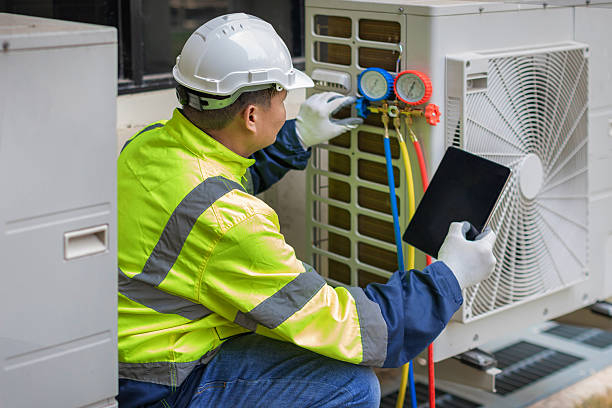 Professional Hvac Maintenance technician working in Haubstadt, IN